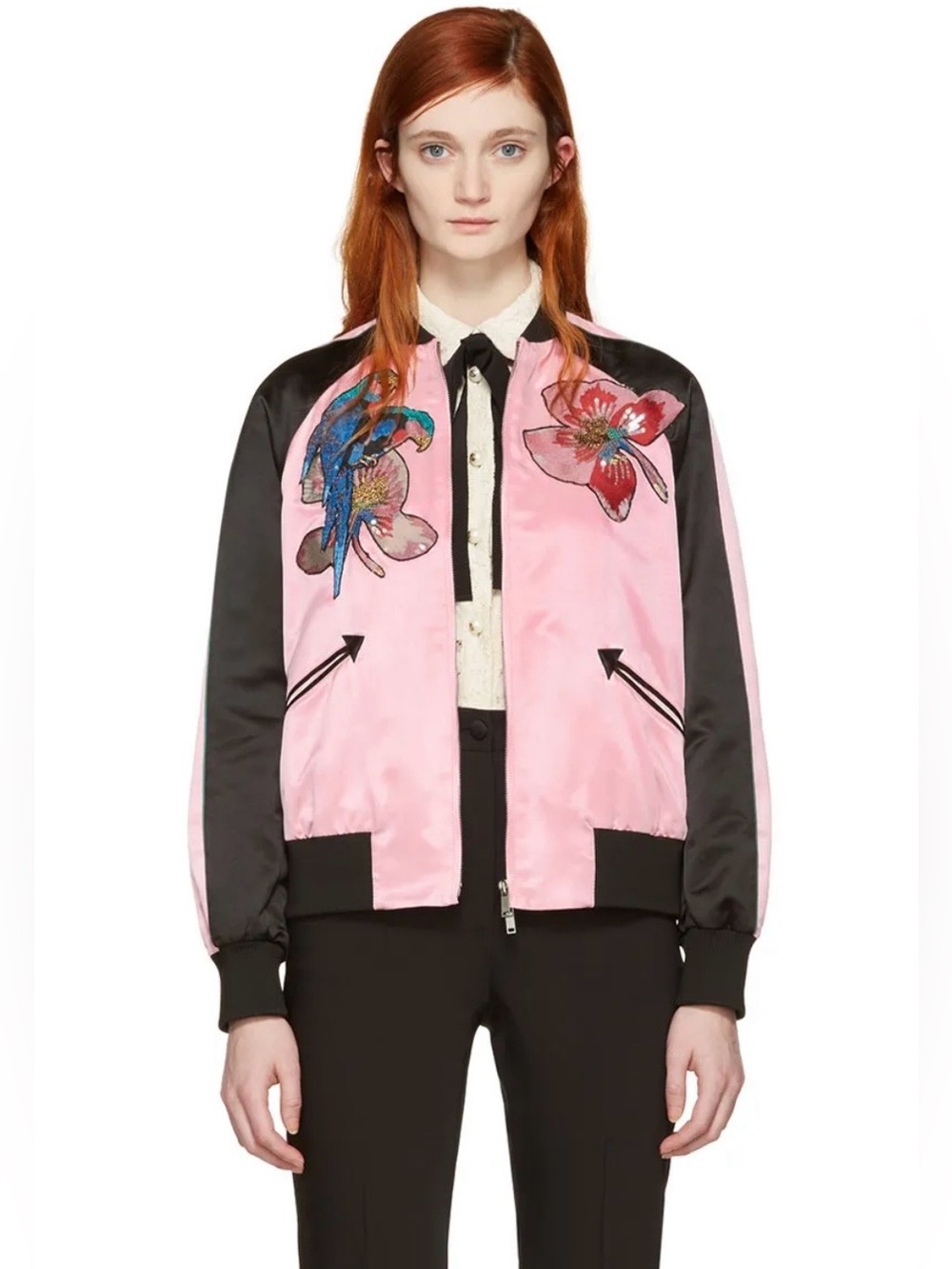 Valentino Tropical Souvenir Bomber Jacket